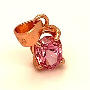 Tajik Spinel .50ct Rose Gold Solid Silver Pendant